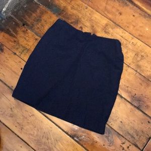 Blue mini skirt with pockets